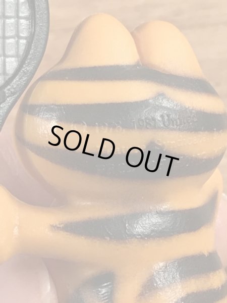 テニスのガーフィールドのビンテージPVCフィギュア