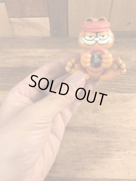 ドライバーのガーフィールドのビンテージPVCフィギュア