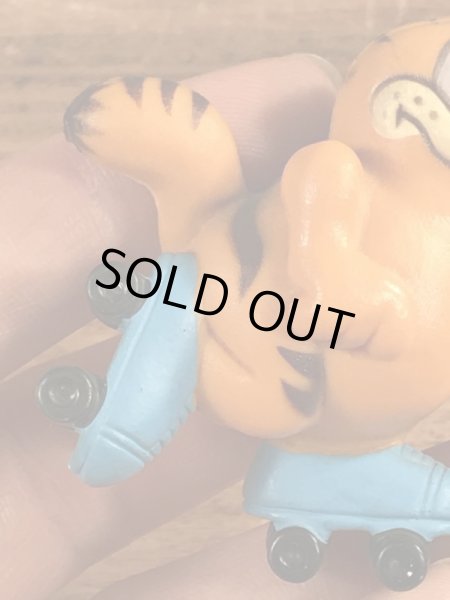 ローラースケートのガーフィールドのビンテージPVCフィギュア