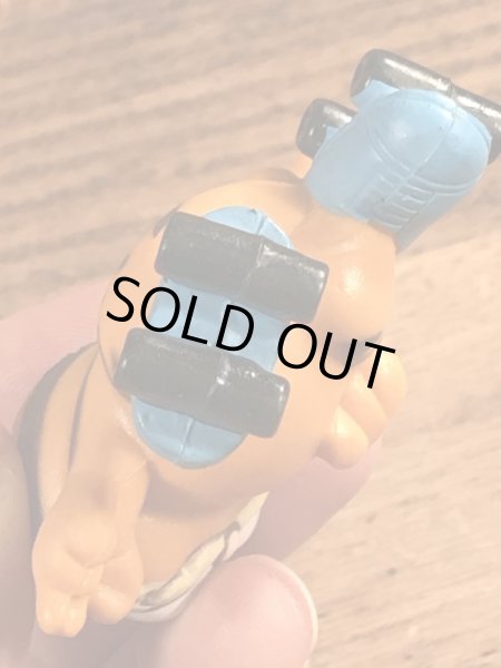 ローラースケートのガーフィールドのヴィンテージPVC製フィギュア