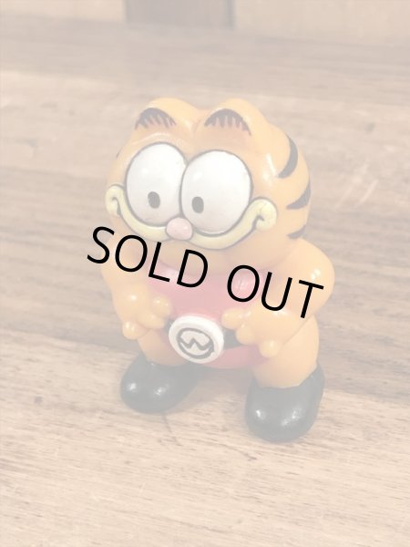 レスリングのガーフィールドのヴィンテージPVC製フィギュア