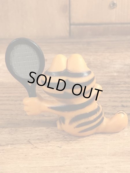 テニスのガーフィールドのヴィンテージPVC製フィギュア