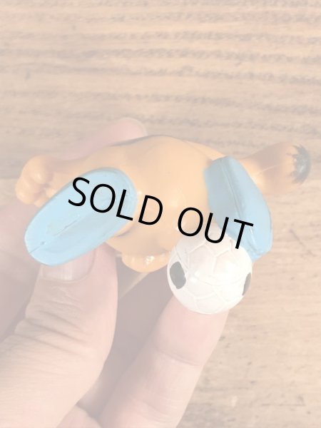 サッカーのガーフィールドのヴィンテージPVC製フィギュア