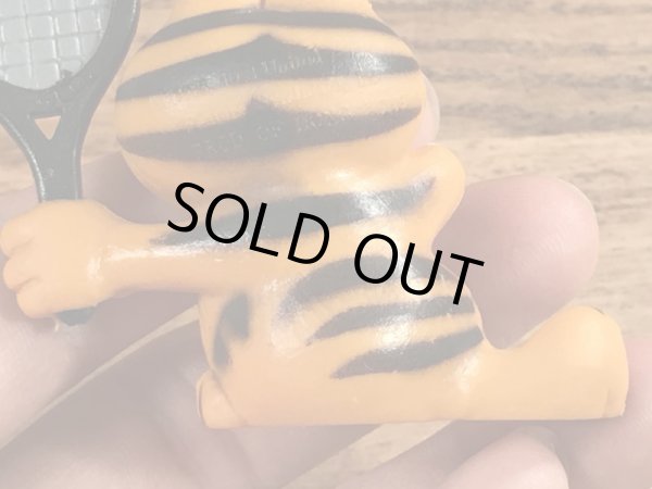 テニスのガーフィールドのビンテージPVCフィギュア