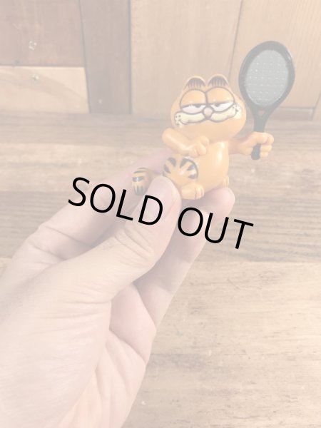 テニスのガーフィールドのビンテージPVCフィギュア