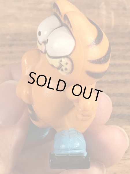 ローラースケートのガーフィールドのビンテージPVCフィギュア