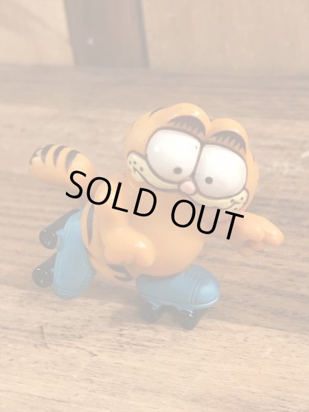 ローラースケートのガーフィールドのヴィンテージPVC製フィギュア