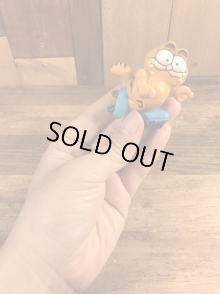 ローラースケートのガーフィールドのビンテージPVCフィギュア