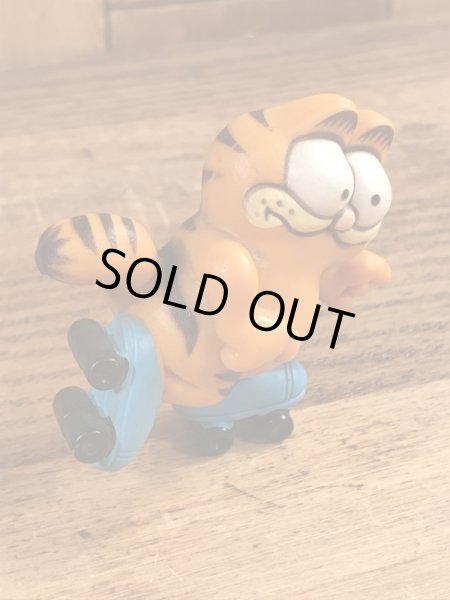 ローラースケートのガーフィールドのビンテージPVCフィギュア