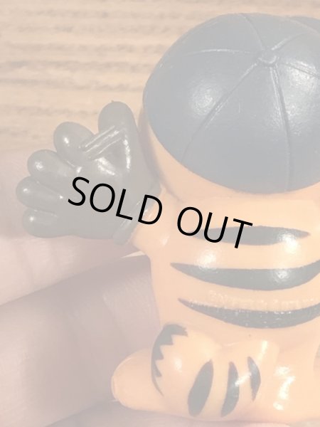 野球のガーフィールドのヴィンテージPVC製フィギュア