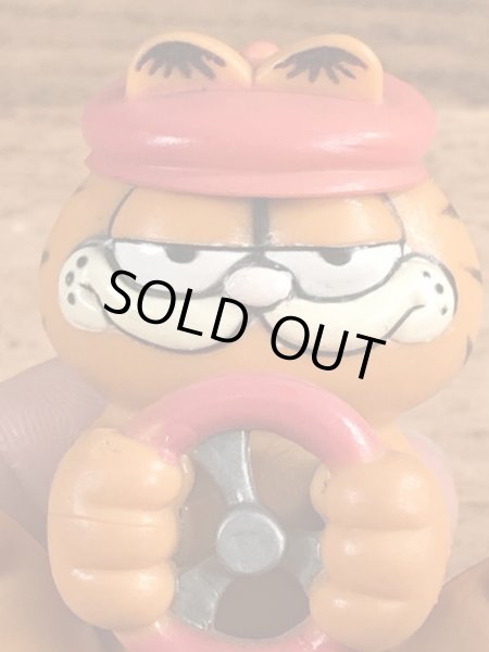 ドライバーのガーフィールドのビンテージPVCフィギュア