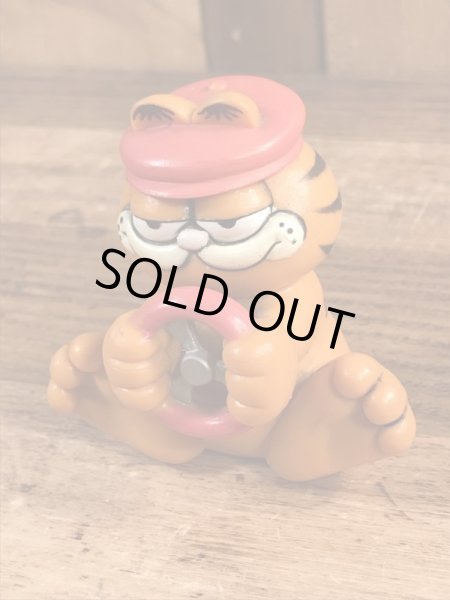 ドライバーのガーフィールドのヴィンテージPVC製フィギュア