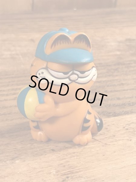 ビーチバレーのガーフィールドのビンテージPVCフィギュア