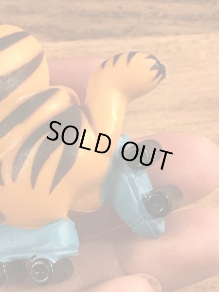 ローラースケートのガーフィールドのビンテージPVCフィギュア