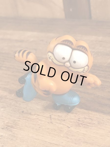 ローラースケートのガーフィールドのヴィンテージPVC製フィギュア