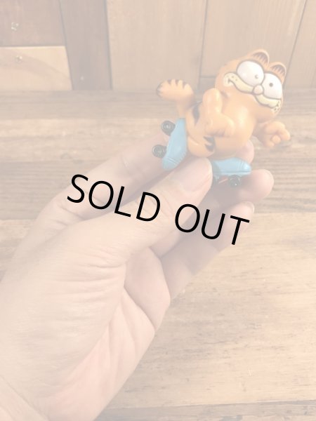 ローラースケートのガーフィールドのビンテージPVCフィギュア