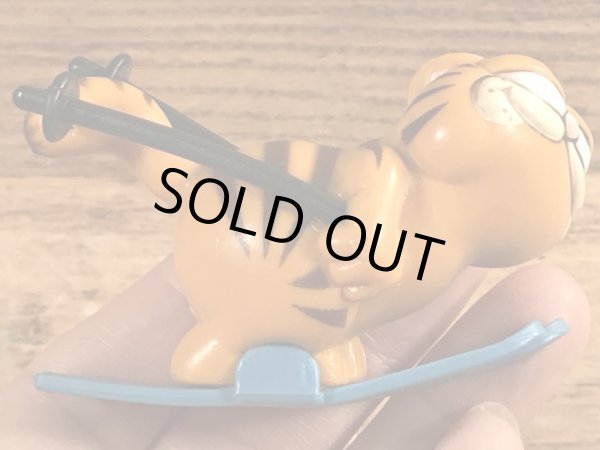 スキーのガーフィールドのヴィンテージPVC製フィギュア