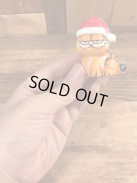 クリスマスのガーフィールドのヴィンテージPVC製フィギュア