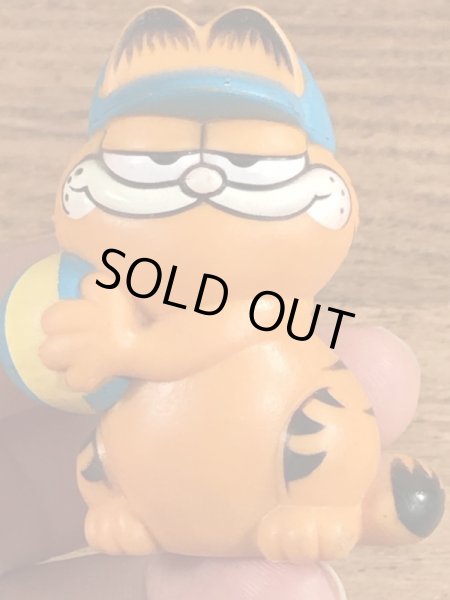 ビーチバレーのガーフィールドのビンテージPVCフィギュア