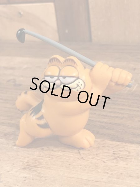 ゴルフのガーフィールドのヴィンテージPVC製フィギュア