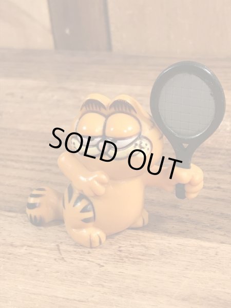 テニスのガーフィールドのヴィンテージPVC製フィギュア