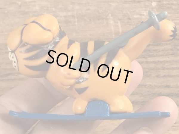 スキーのガーフィールドのヴィンテージPVC製フィギュア