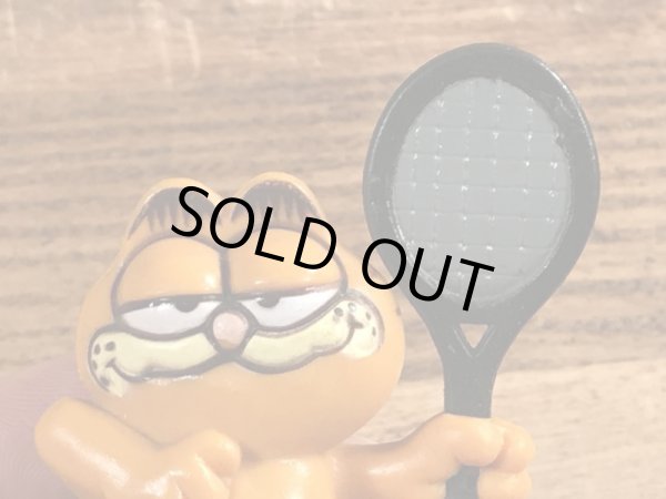 テニスのガーフィールドのビンテージPVCフィギュア