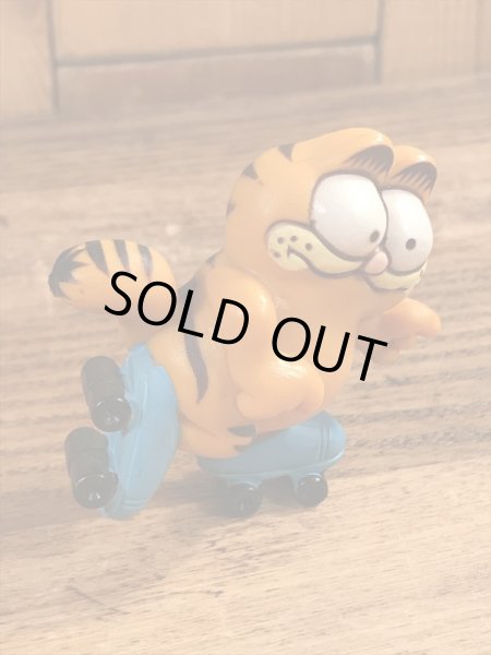 ローラースケートのガーフィールドのビンテージPVCフィギュア