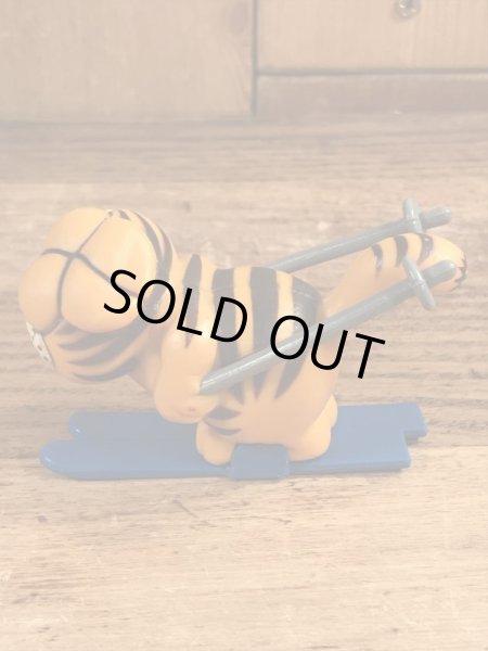 スキーのガーフィールドのヴィンテージPVC製フィギュア