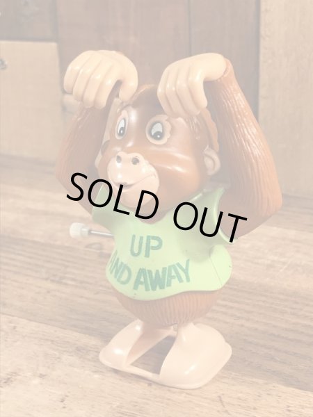 シャツテイルズのオラウータンのヴィンテージゼンマイ式トイ