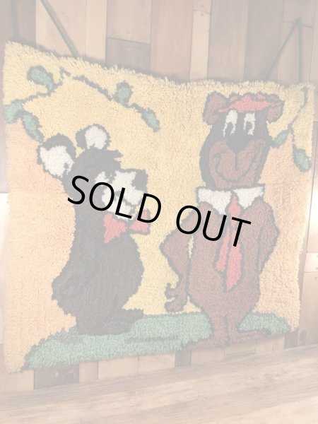 ハンナバーベラのヨギベアのビンテージラグマット