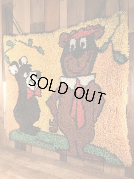 ハンナバーベラのヨギベアとブーブーのヴィンテージラグマット