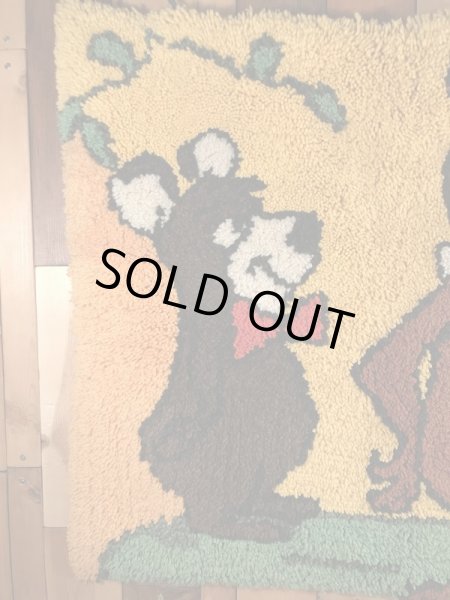 ハンナバーベラのヨギベアのビンテージラグマット