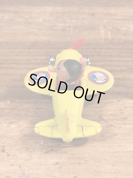 ポパイのオリーブのヴィンテージ飛行機型トイ