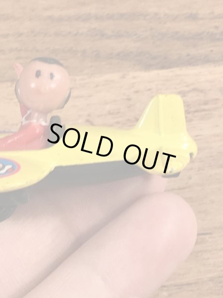 ポパイのオリーブのヴィンテージ飛行機型トイ