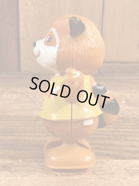 シャツテイルズのアライグマのヴィンテージゼンマイ式トイ