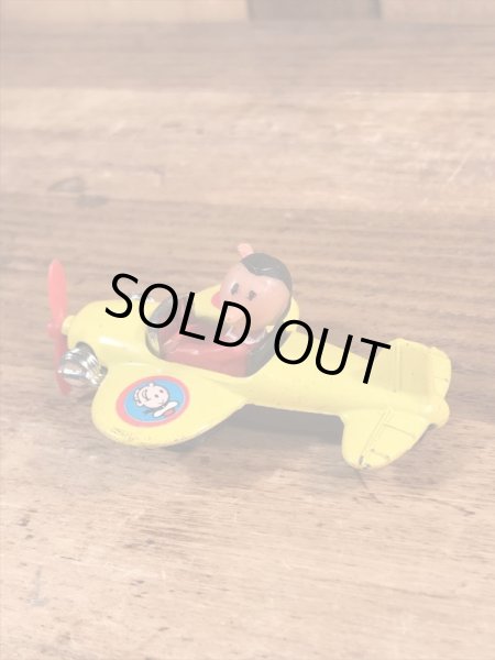 ポパイのオリーブのヴィンテージ飛行機型トイ