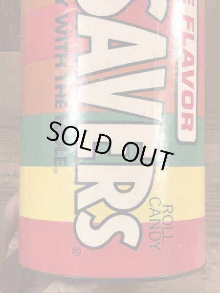 ライフセーバーズの缶のヴィンテージコインバンク