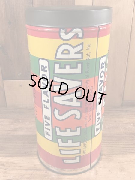 Life Saversの缶のヴィンテージコインバンク