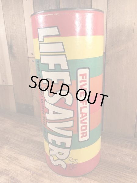 ライフセーバーズの缶のヴィンテージコインバンク