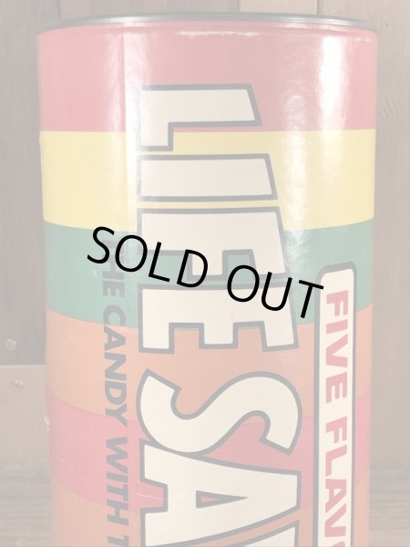 ライフセーバーズの缶のビンテージ貯金箱