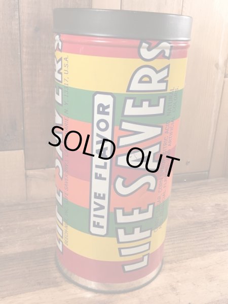 ライフセーバーズのブリキ製のビンテージ貯金箱