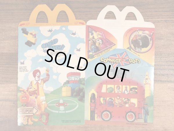 マクドナルドの80年代頃のヴィンテージハッピーミールトイボックス