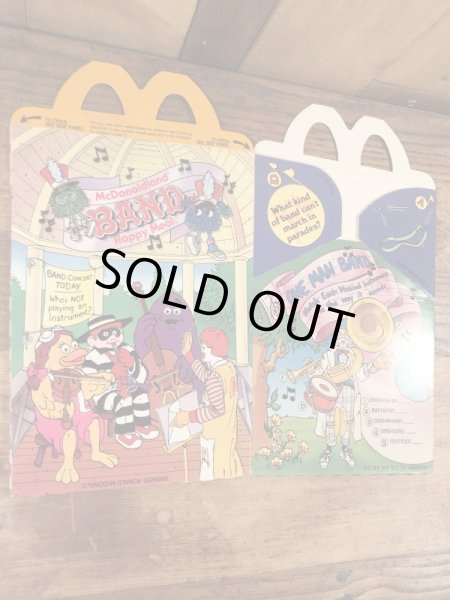マクドナルドのBandのビンテージハッピーミールトイボックス
