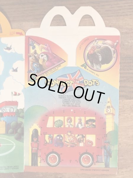 マクドナルドの80年代頃のヴィンテージハッピーミールトイボックス