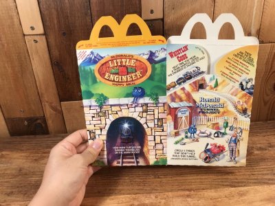 画像3: McDonald's “Little Engineer” Happy Meal Box　マクドナルド　ビンテージ　ハッピーミールボックス　ミールトイ　80年代