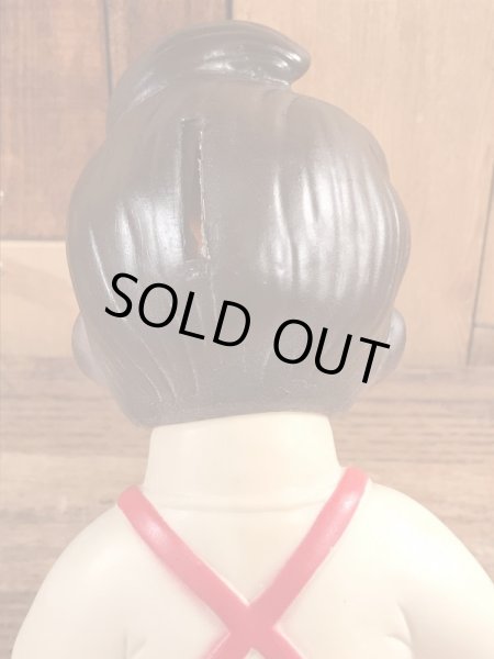 ビッグボーイの筆記体のビンテージ貯金箱