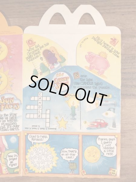 マクドナルドの80年代頃のヴィンテージハッピーミールトイボックス