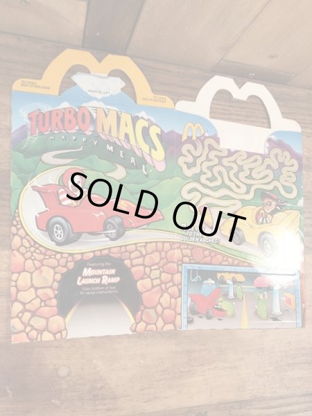 マクドナルドのTurbo Macsのビンテージハッピーミールトイボックス