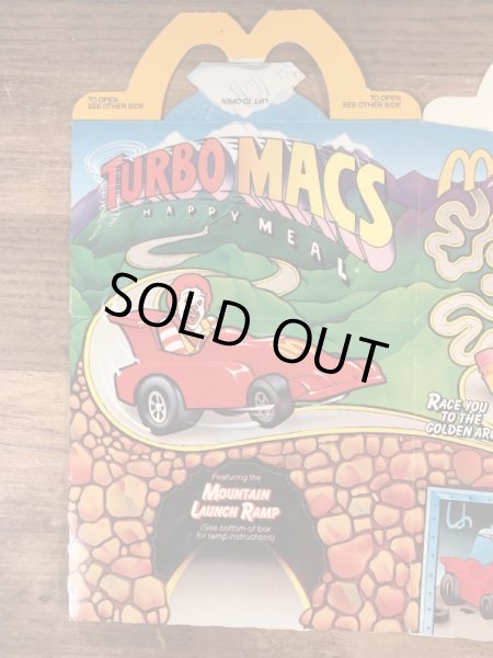 マクドナルドのTurbo Macsのビンテージハッピーミールトイボックス